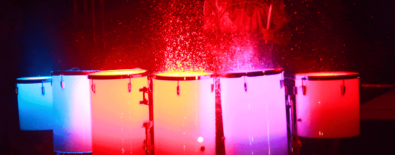 LED Liquid Drummer performing at event in Kerala