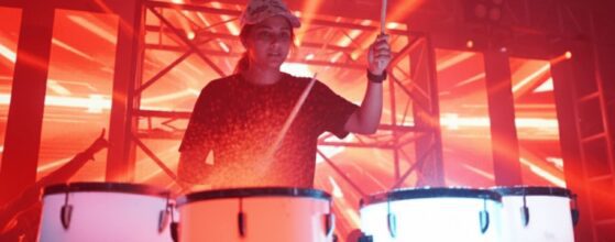 LED Liquid Drummer performing water drumming show in Goa for weddings, product launch , corporate event , and DJ parties